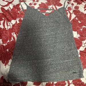Hollister Gray Camisole Top with Scoop Neckline